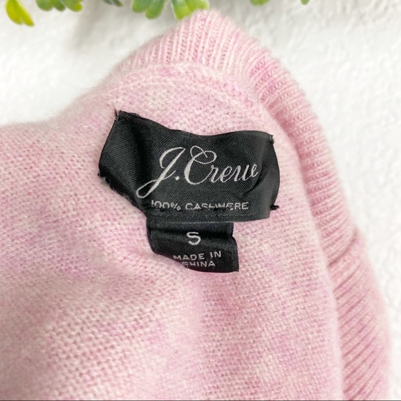 J. Crew Soft Pink 100% Cashmere Turtleneck S - Picture 8 of 10
